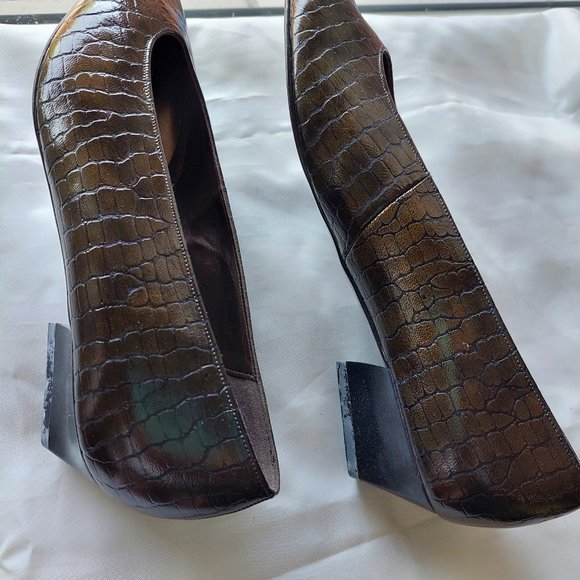 Vintage K shoes LEATHER UK 7  US 9, Made in England. New - Picture 6 of 8